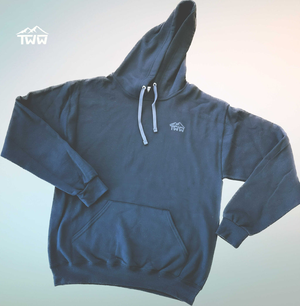 TWW EcoBlend Sustainable Hoodie (black on black)