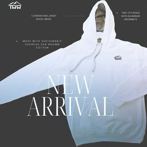 TWW EcoBlend Sustainable Hoodie (white)