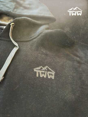 TWW EcoBlend Sustainable Hoodie (black on black)