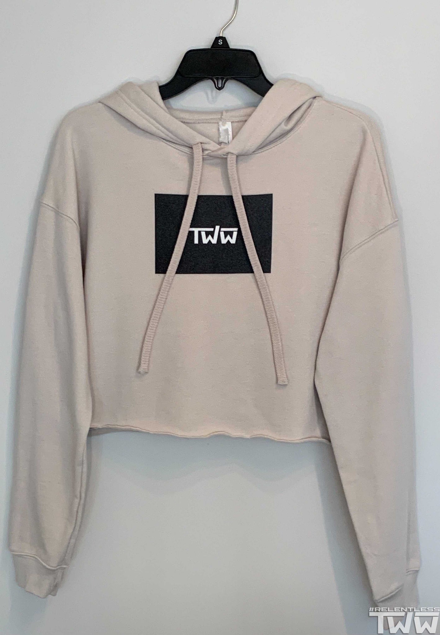 “Bitchin Beige” cropped hoodie