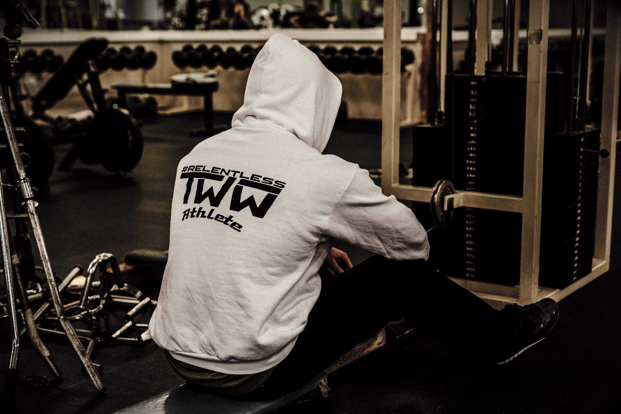 TWW "Vintage White" Men's Hoodie